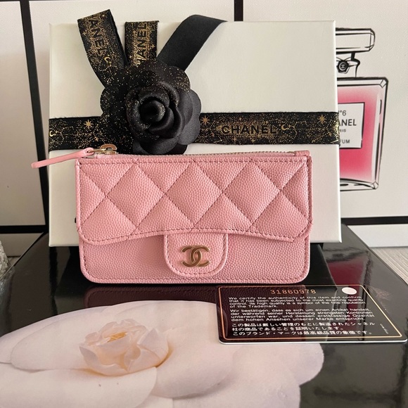 💖💖Chanel pink Flap Zip Card Holder💖💖 - Picture 8 of 8